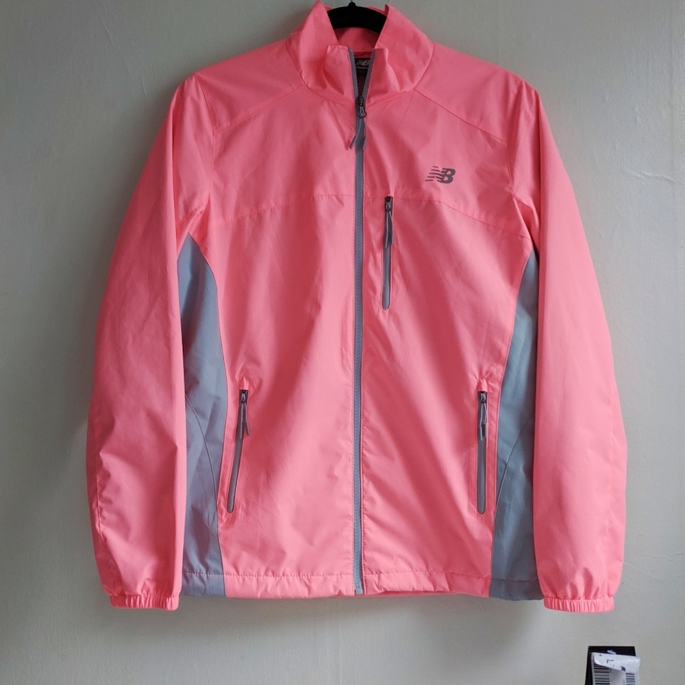 NWT New Balance Women's poly Dobby Mock Neck jacket‎ size L